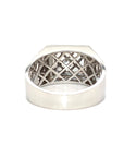 18K White Gold Diamond Men's Ring