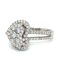 18K White Gold Diamond Ring