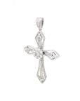 18K White Gold Diamond Pendant