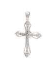 18K White Gold Diamond Pendant