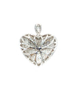 18K White Gold Diamond Pendant