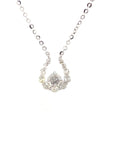 18K White Gold Diamond Necklace