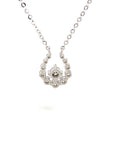 18K White Gold Diamond Necklace