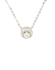 18K White Gold Diamond Necklace
