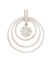 18K White Gold Diamond Pendant