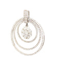 18K White Gold Diamond Pendant