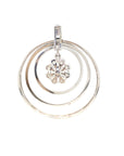 18K White Gold Diamond Pendant