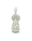 18K White Gold Ru Lai Full Sparkle Diamond Pendant