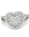 18K White Gold Diamond Ring