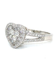 18K White Gold Diamond Ring