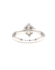 18K White Gold Illu Top East West Setting Blade Diamond Ring