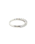 18K White Gold Simple Lovely Diamond Ring