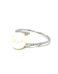 18K White Gold Wrap Ivy Mini Pearl Diamond Ring