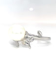 18K White Gold Ivy Wrap Pearl Ring
