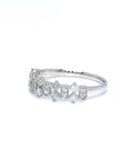18K White Gold Italian Lace Diamond Ring