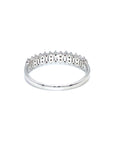 18K White Gold Italian Lace Diamond Ring