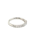 18K White Gold Simple Medium Eternity Diamond Ring