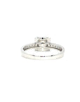 18K White Gold Illusion Tension Diamond Ring