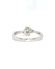18K White Gold Square Illu Diamond Ring