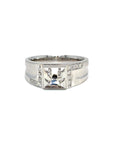 18K White Gold Diamond Men's Ring Setting