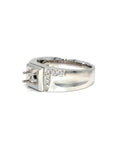 18K White Gold Diamond Men's Ring Setting