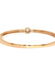 18K Rose Gold Diamond Bangle