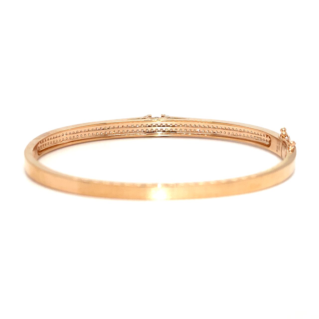 18K White Gold Diamond Bangle