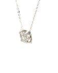 18K White Gold Round Composite Diamond Necklace