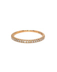 18K Rose Gold Simple Simple Danity Diamond Ring