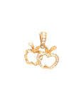 18K Rose Gold Innocent Apple Diamond Pendant