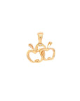 18K Rose Gold Innocent Apple Diamond Pendant