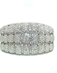 18K White Gold Diamond Bangle