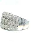 18K White Gold Diamond Bangle