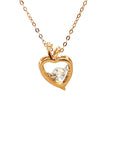 18K Rose Gold Apple Dancing Stone Diamond Necklace
