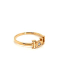18K Rose Gold Love You Diamond Ring
