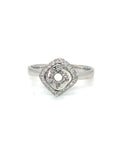 18K White Gold Diamond Ring