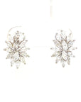 18K White Gold Diamond Earring