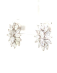 18K White Gold Diamond Earring