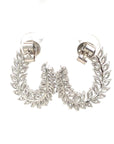 18K White Gold Diamond Earring