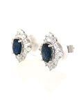18K White Gold Fancy-Sapphire Earring