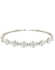 18K White Gold Diamond Bangle