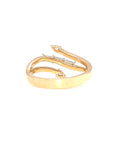 18K Rose Gold Triple River Baguette Flow Diamond Ring