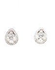 18K White Gold Diamond Earring