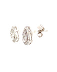 18K White Gold Diamond Earring