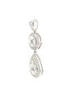 18K White Gold Diamond Pendant