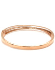 18K Rose Gold Diamond Bangle