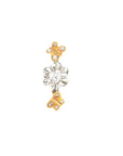 18K White Gold Butterfly Flower Diamond Pendant