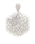 18K White Gold Diamond Pendant