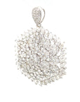 18K White Gold Diamond Pendant