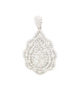 18K White Gold Diamond Pendant